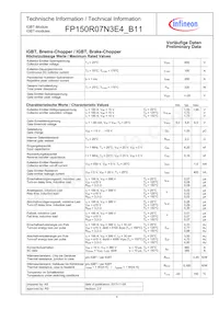 FP150R07N3E4B11BOSA1 Datasheet Page 4
