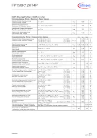 FP150R12KT4PBPSA1 Datasheet Page 2