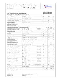 FP15R12KT3BOSA1 Datasheet Cover