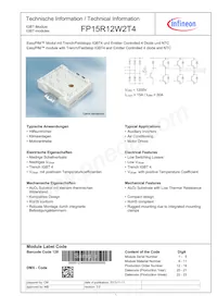 FP15R12W2T4BOMA1 Datasheet Cover