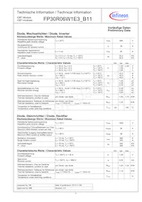 FP30R06W1E3B11BOMA1 Datasheet Pagina 3