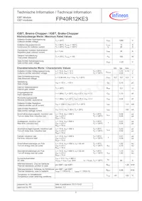 FP40R12KE3BOSA1 Datenblatt Seite 3