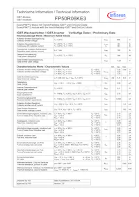 FP50R06KE3BOSA1 Datasheet Copertura