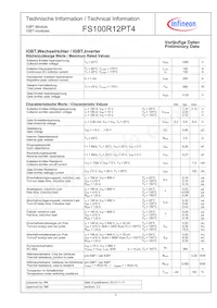 FS100R12PT4BOSA1 Datasheet Page 2