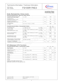 FS100R17KE3BOSA1 Datasheet Page 2