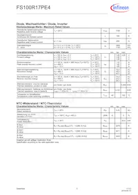 FS100R17PE4BOSA1 Datasheet Pagina 3