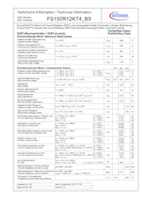 FS150R12KT4B9BOSA1 Datasheet Cover