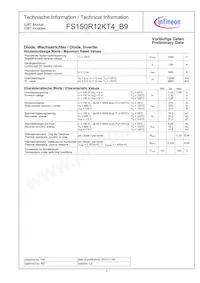 FS150R12KT4B9BOSA1 Datasheet Page 2