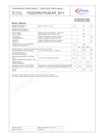 FS200R07N3E4RB11BOSA1 Datasheet Pagina 4