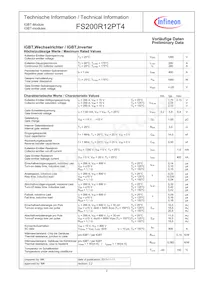 FS200R12PT4BOSA1數據表 頁面 2