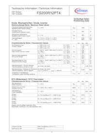 FS200R12PT4BOSA1 Datasheet Pagina 3