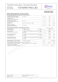 FZ1600R17KE3B2NOSA1 Datenblatt Seite 2