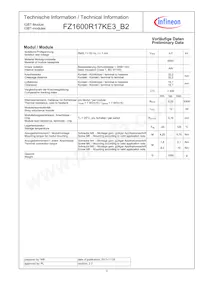 FZ1600R17KE3B2NOSA1 Datasheet Pagina 3