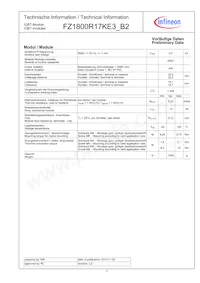 FZ1800R17KE3B2NOSA1 Datasheet Pagina 3