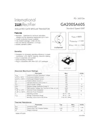GA200SA60S Datasheet Cover