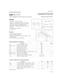 GA400TD25S Datasheet Cover