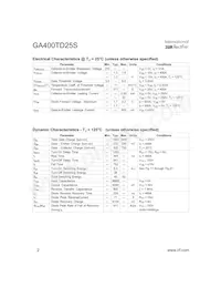 GA400TD25S Datasheet Page 2