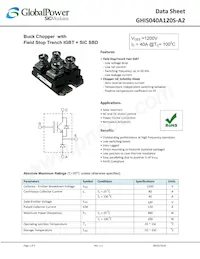 GHIS040A120S-A2 Datasheet Cover