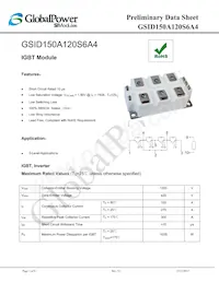 GSID150A120S6A4 Datasheet Cover
