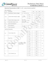 GSID200A120S5C1 Datasheet Page 2