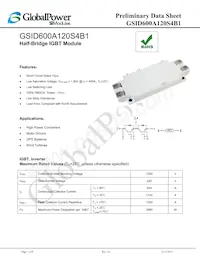 GSID600A120S4B1 Datasheet Copertura