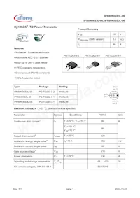 IPB80N06S3L-06 Datasheet Cover