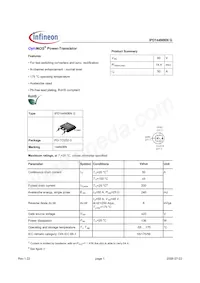 IPD144N06NGBTMA1數據表 封面