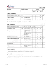 IPP05CN10L G Datasheet Page 2