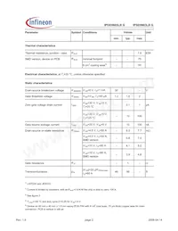 IPS05N03LB G Datasheet Page 2