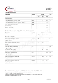 IPU20N03L G Datasheet Page 2
