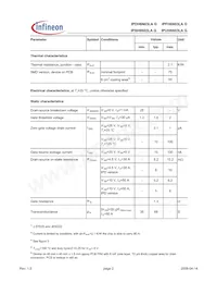 IPUH6N03LA G Datasheet Page 2