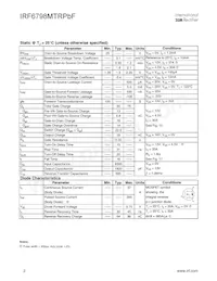 IRF6798MTRPBF Datasheet Page 2