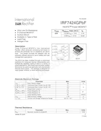 IRF7424GTRPBF Datasheet Cover