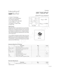 IRF7663TRPBF Datasheet Cover