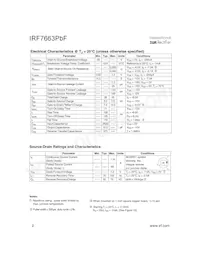 IRF7663TRPBF數據表 頁面 2