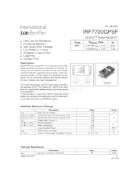 IRF7700GTRPBF Datasheet Copertura