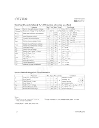 IRF7700TRPBF數據表 頁面 2