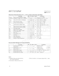 IRF7707GTRPBF Datasheet Page 2