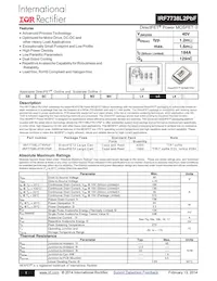 IRF7738L2TRPBF Datenblatt Cover