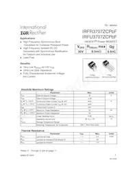 IRFR3707ZCTRLP Datasheet Copertura