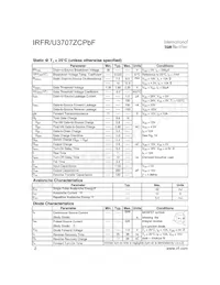 IRFR3707ZCTRLP Datenblatt Seite 2