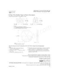 IRFR3707ZCTRLP 데이터 시트 페이지 11