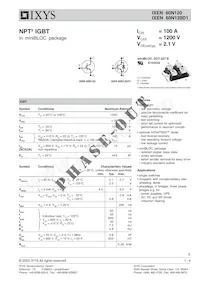 IXEN60N120D1 데이터 시트 표지