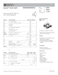 IXGN400N30A3 Datasheet Cover