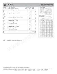 IXGN400N60A3 Datasheet Page 2