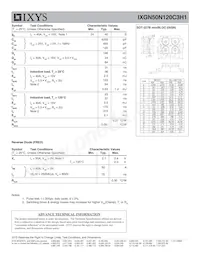 IXGN50N120C3H1 Datenblatt Seite 2