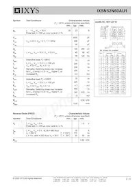 IXSN52N60AU1數據表 頁面 2