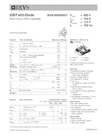 IXSN80N60BD1 Datasheet Copertura