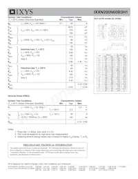 IXXN200N60B3H1 Datenblatt Seite 2