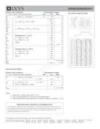 IXXN200N60B3H1 Datasheet Pagina 2